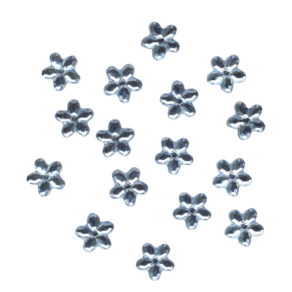 Кабошон декор подарков Цветы 10 мм, 15 шт, голубой, Dress it up