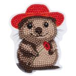 Кристальная (алмазная) мозаика Фрея ALVM-124, магнит, Квокка, 8.5х10.5 см