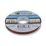 Лента репсовая (в рубчик) с зубчатым краем 10.0 мм, 25±1 метров, 850 коричневый, Gamma PTGR-10