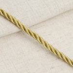 Шнур витой ⌀5.0 мм / 50 метров, металлизированный, золото