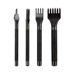 Пробойники для кожи строчные, набор (ромбовидные зубцы) для кожи, ромб, шаг 4 мм, Промысел, LT-024