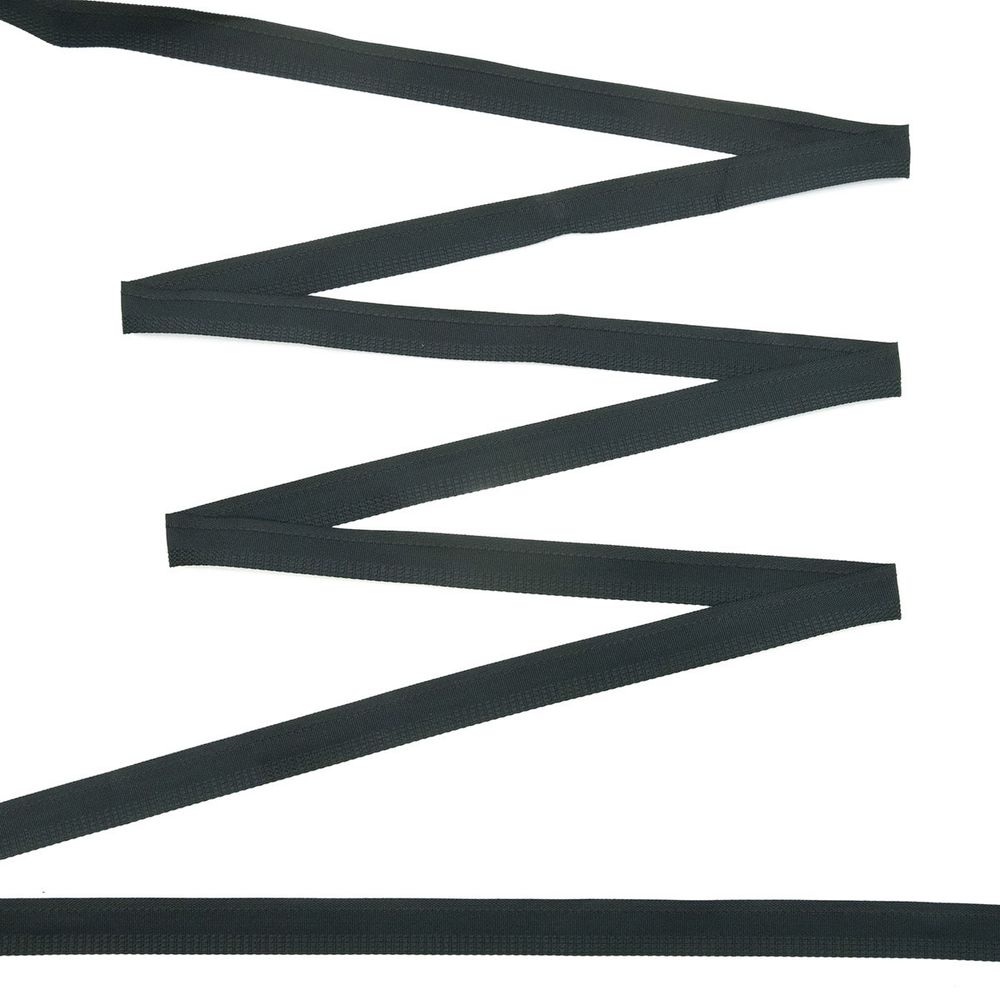 Тесьма брючная 15 мм, С790 (005 черный), 25 м