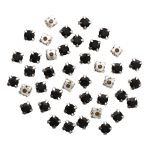 Хрустальные стразы в цапах/серебро, 6мм, 40 шт/упак, Astra&Craft (38 черный), 4AR169/176