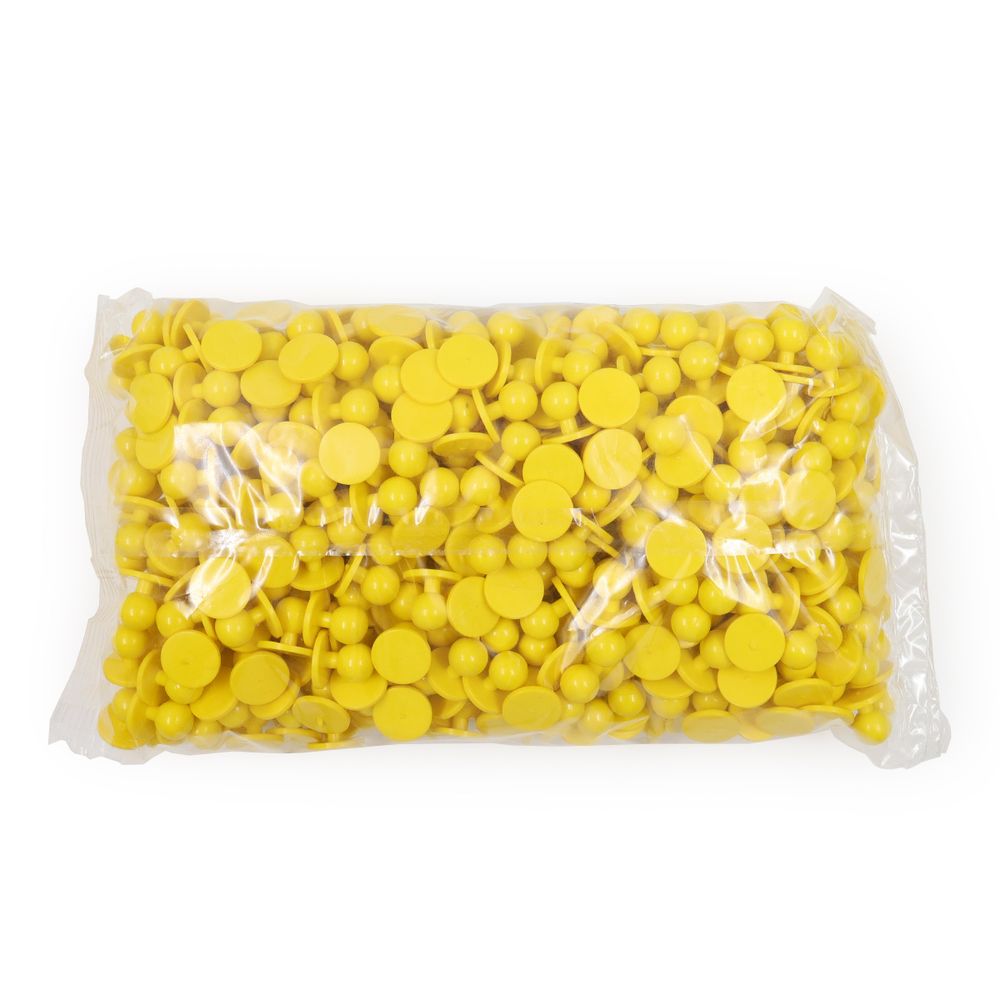 Пукля поварская, цветная, 10 мм (22 желтый) П-10, 500 шт