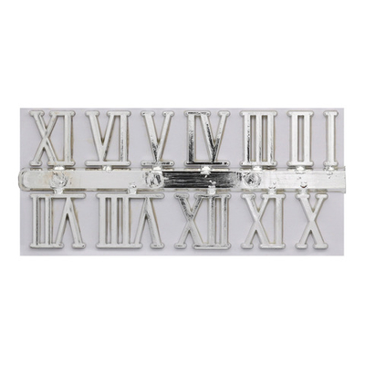 Цифры римские для часов 2,3см, серебро
