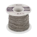 Цепь декоративная сталь 2.8х1.8 мм, 25±0.5 метров, серебро, Micron MI-05