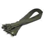 Молния металл Т5 (5 мм) 2 зам., разъем., 80 см, антик, 078 хаки, 5 шт, 15780-5