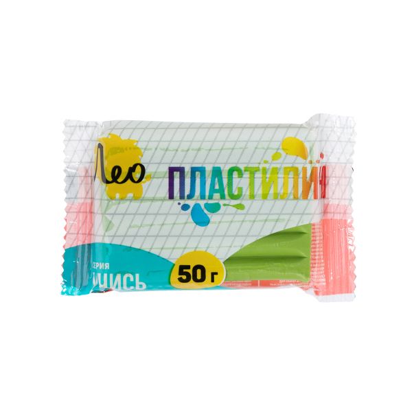 Пластилин классический, группа 2 LNMC-50 50 г (), 10 шт, 1 цв, салатовый/light green, Лео LNMC-50