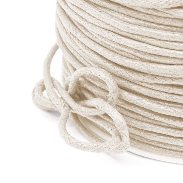 Шнур вощеный ⌀2.0 мм / 100 метров, цв.С571 св.бежевый