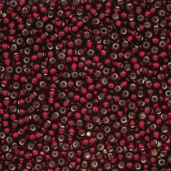 Бисер Preciosa прозрачный с серебр. центром, 10/0 (97120), круг. отв., 500 г