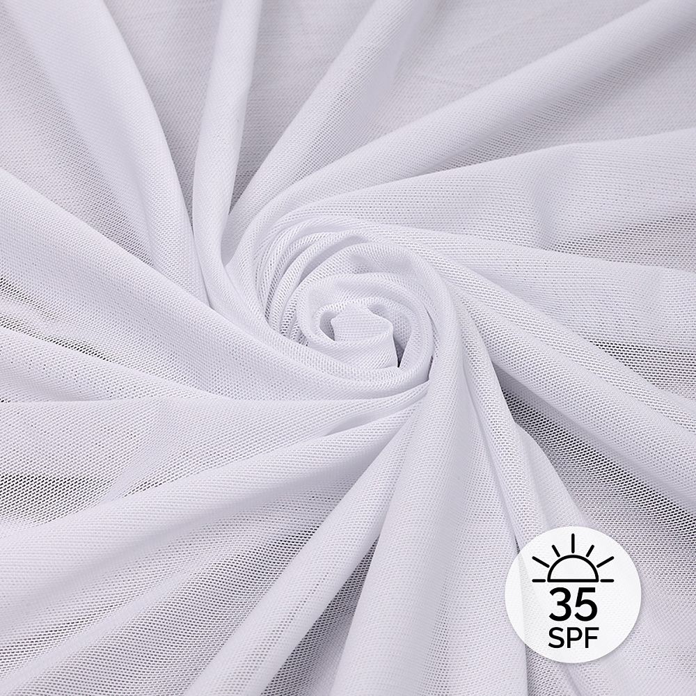 Сетка бельевая эластичная с SPF-защитой 140 г/м², шир.160 см / 5 метров, TBY.OLG136, белый