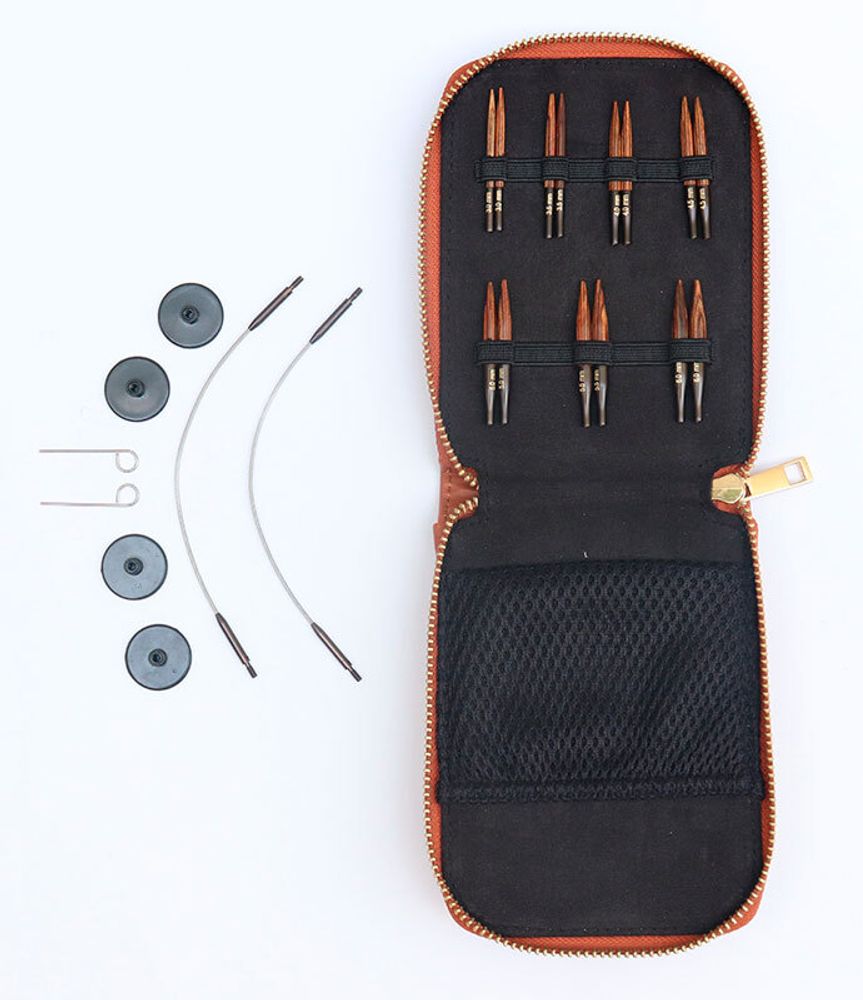 Набор съемных спиц для вязания Knit Pro Mini Ginger (7 видов спиц), 31290