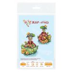 Набор для вышивания нитками МП Студия, на пластиковой канве Черепаха Тортилла 14х11см