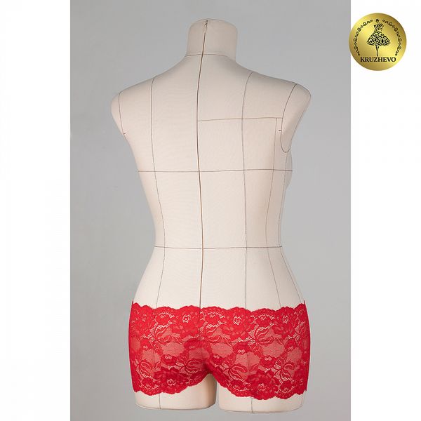 Кружево бельевое эластичное 180 мм / 25 м, L838, цв.100 красный, Kruzhevo