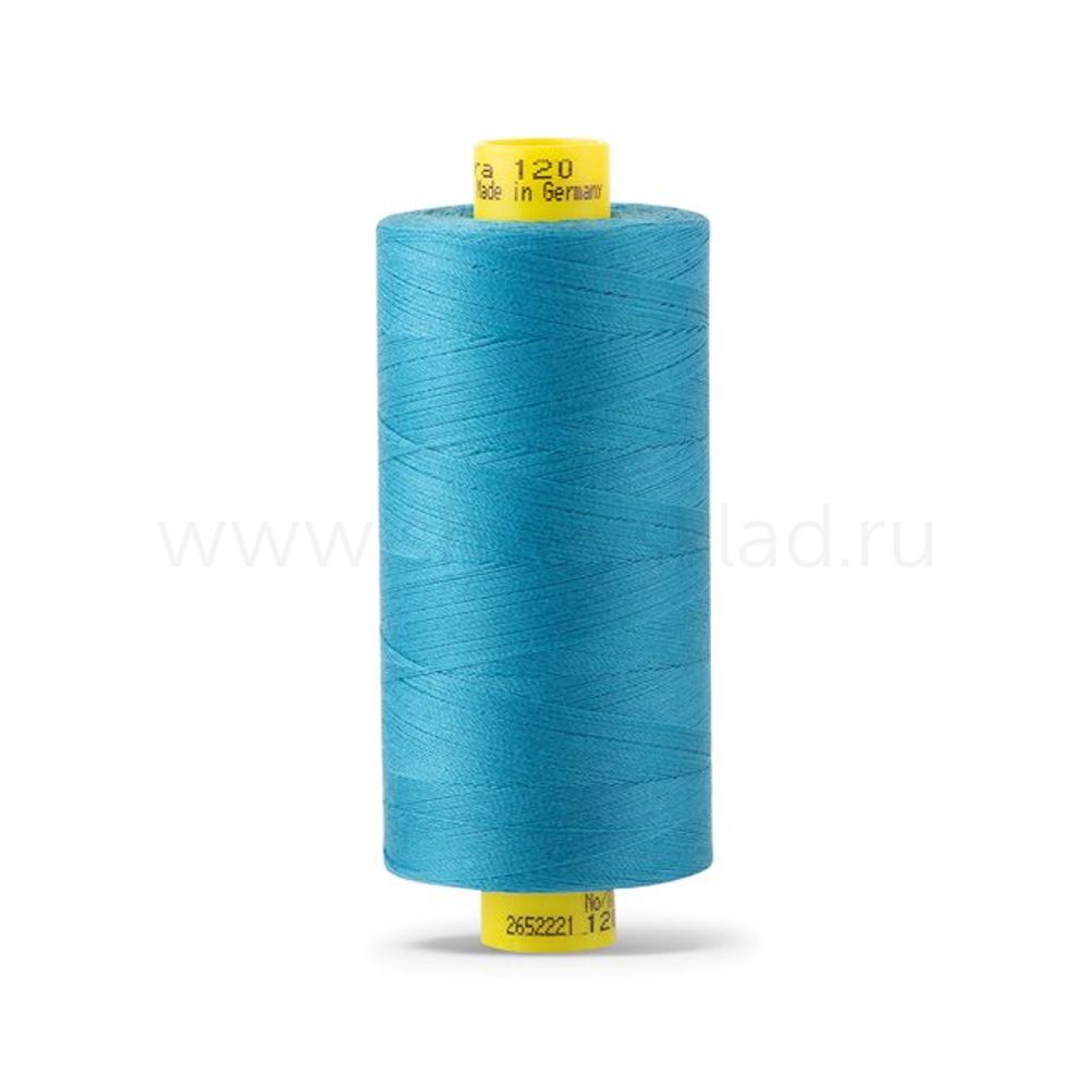 Нитка универсальная Gutermann Mara 120/2, 1000 м, 700207, 761 св.бирюза, 1 катушка