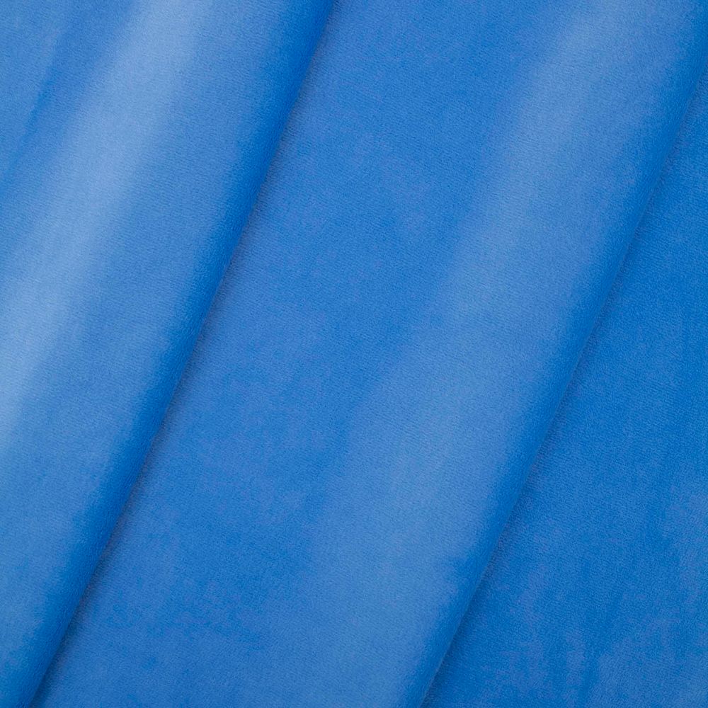 Бархат на трикотажной основе 59х50см, 157 ярко-синий