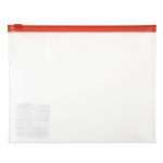 Папка-конверт на ZIP-молнии A5+ 120 мкм песок, 10 шт, красный замок EC211210045, Expert Complete EC211210045