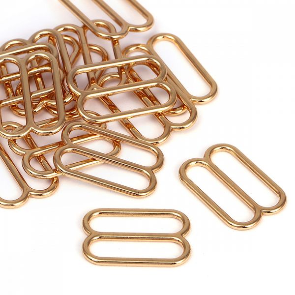 Рамки-регуляторы для купальника металл 19.0 мм, 819A.SW цв.золото, уп.100 шт