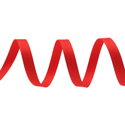 Лента декоративная ёлочка 15.0 мм / 20±1 метров, красный