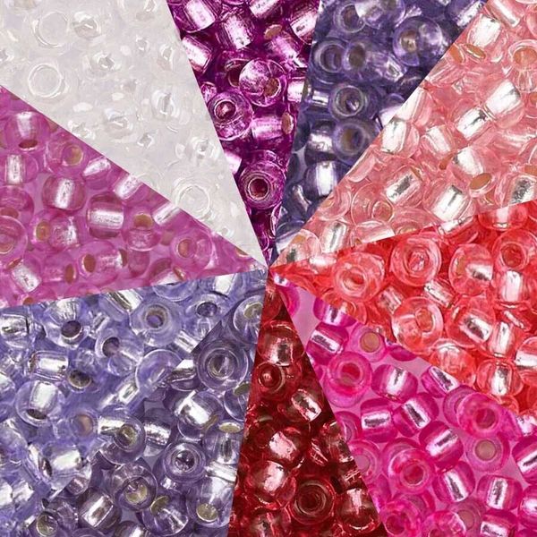 Набор бисера Preciosa №19, 50 г (10 цв. по 5 г), (№10/0 = ⌀2.3 мм)