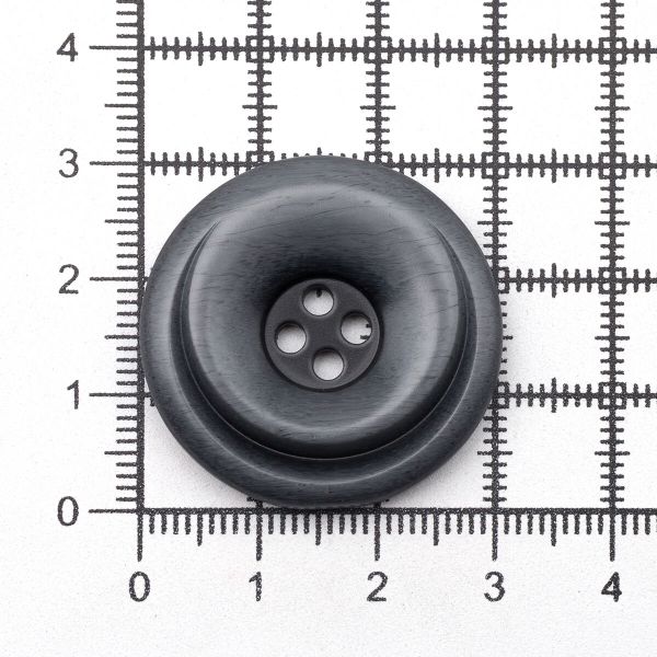 Пуговицы 4 прокола 46L=30 мм, пластик (имитация дерева), col.A темно-серый, 36 шт, CN2821