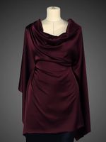 Шелк Армани 90 г/м², 150 см / 2 метра TBYArm-117 цв.117 бордо (сливовое вино)