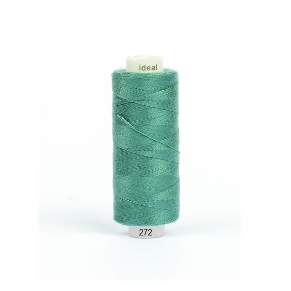Нитки швейные бытовые Ideal 40/2, 366 м / 10 кат., 272 зеленый