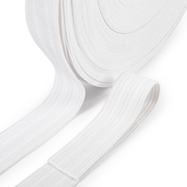 Резинка поясная 20.0 мм / 20 метров, белый, Gamma 0с805