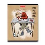 Тетрадь ученическая общая, выборочный лак, A5+ 48 л. на скобе 65 г/м², белизна 100%, 10 шт, клетка в термоусадочной пленке, 000742 Мыслим позитивно, Светоч 48ТЕТк-003