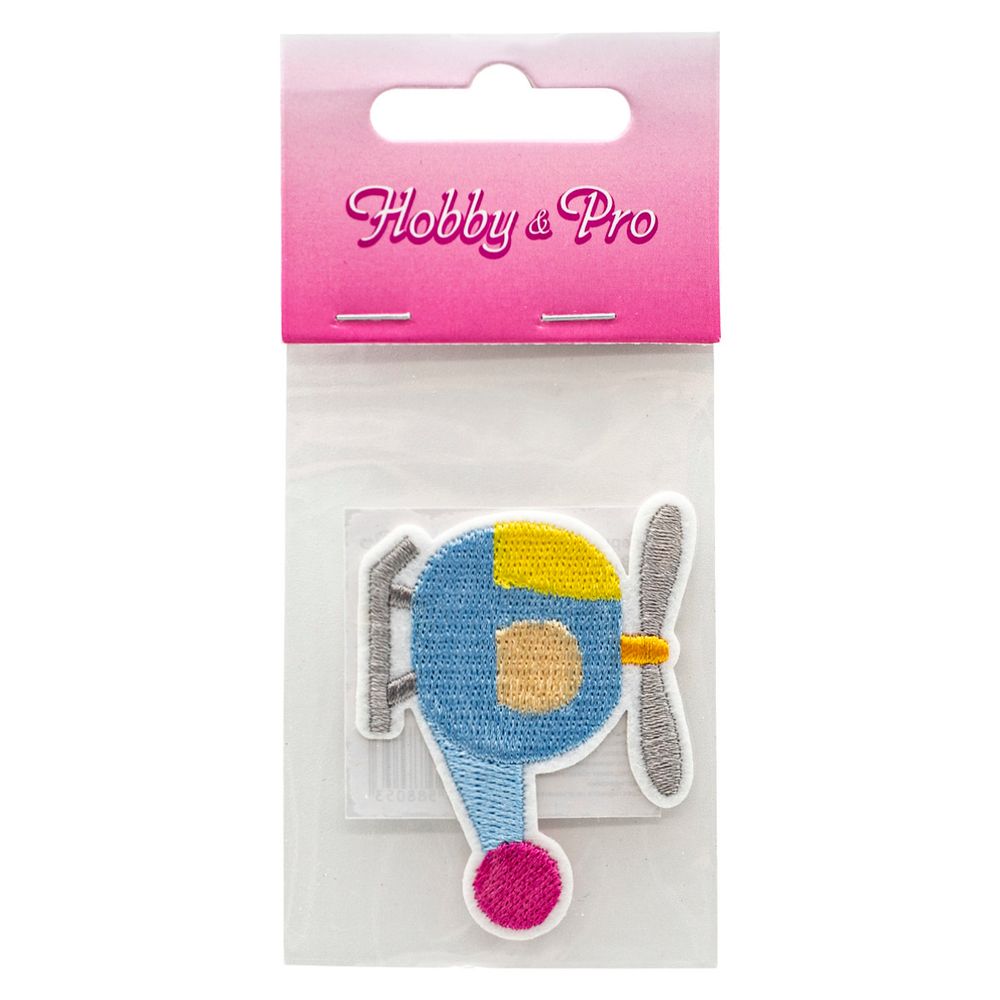 Термоаппликация "Вертолетик 2", 5.2х4.2см