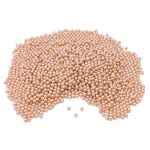 Бусины пластик под жемчуг ⌀8 мм, 500 г, цветные, круглые, A44 телесный, Astra&Craft, LY-264