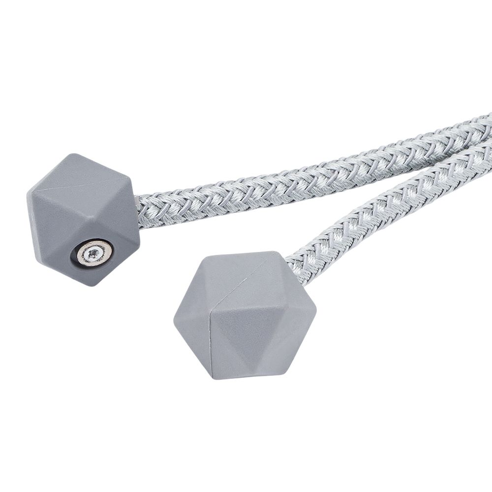 Подхваты шторные магнитные, 2 штук, серый, MTW183