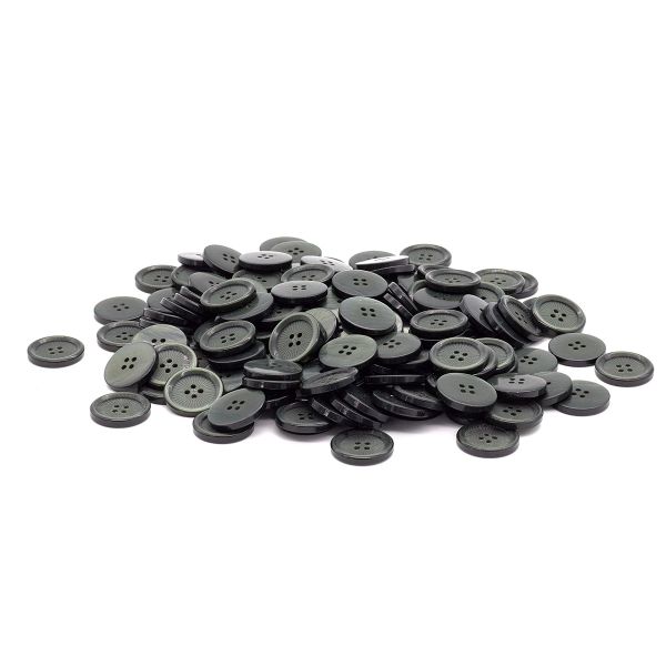 Пуговицы 4 прокола 40L (C190 т. оливковый), 36 шт