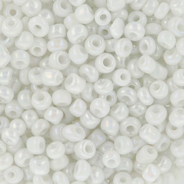 Бисер Zlatka 11/0 (2.1 мм), 100 г (10х10 г), №0401 белый, GR