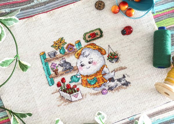 Набор для вышивания нитками МП Студия (Жар-птица), Цветовод, 11х11 см