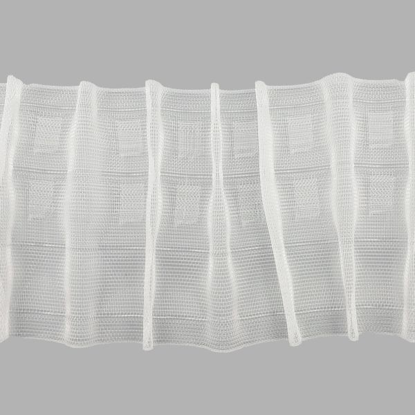 Лента (тесьма) шторная: сборка параллельная (1:2) 100 мм / 100 метров, S090419