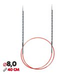 Спицы круговые Addi Novel ⌀8.0мм, 40 см /TOS/