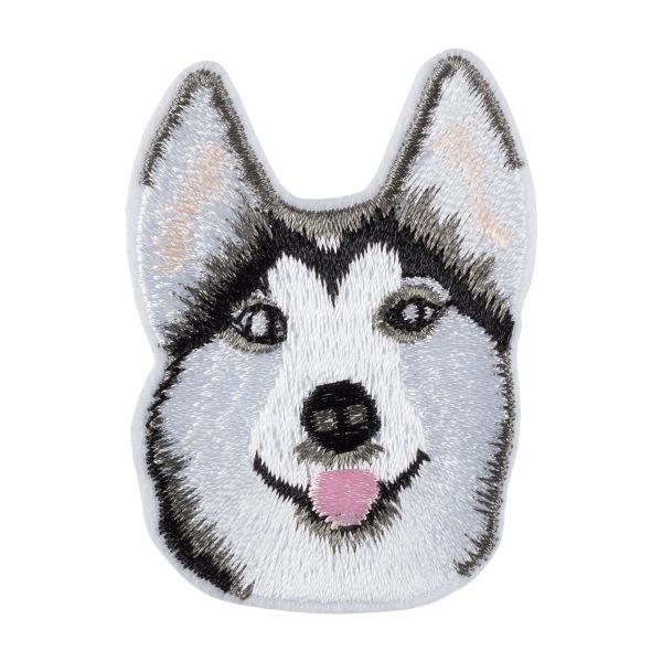 Термоаппликация L №35/5, 5 шт, L226 хаски 4х5.5 см, Gamma