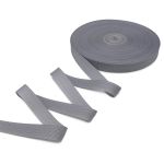 Стропа (ременная лента) 25 мм / 50 метров, толщ. 0.5 мм, [15.5 г/пог.м], 100% п/э, 012 серый