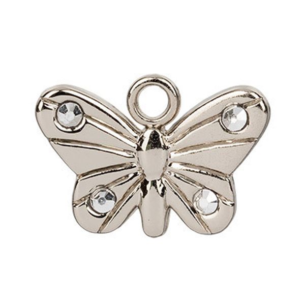 Подвеска для бижутерии 17х11 мм, 10 шт, №04 никель (перламутровый), Blitz PPT026