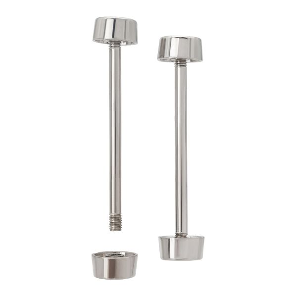 Шпилька для сумки 38/10 мм с таблеткой ⌀10 мм, металл, никель, 10 шт