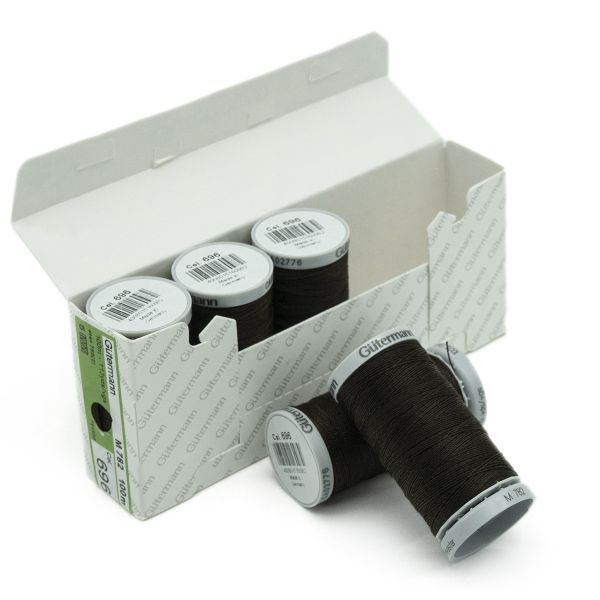 Нитки суперкрепкие Gutermann Extra Strong M782, 100м, 696 т.шоколад, 5 катушек