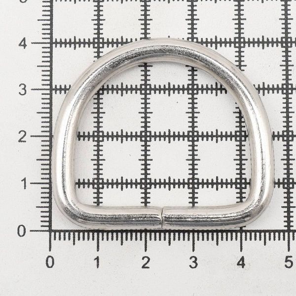 Полукольцо сварное металл внутр. 35.5 мм (внешн. 45.5х40 мм, ⌀5 мм), 10 шт, никель, Р-06-05В(242-01)