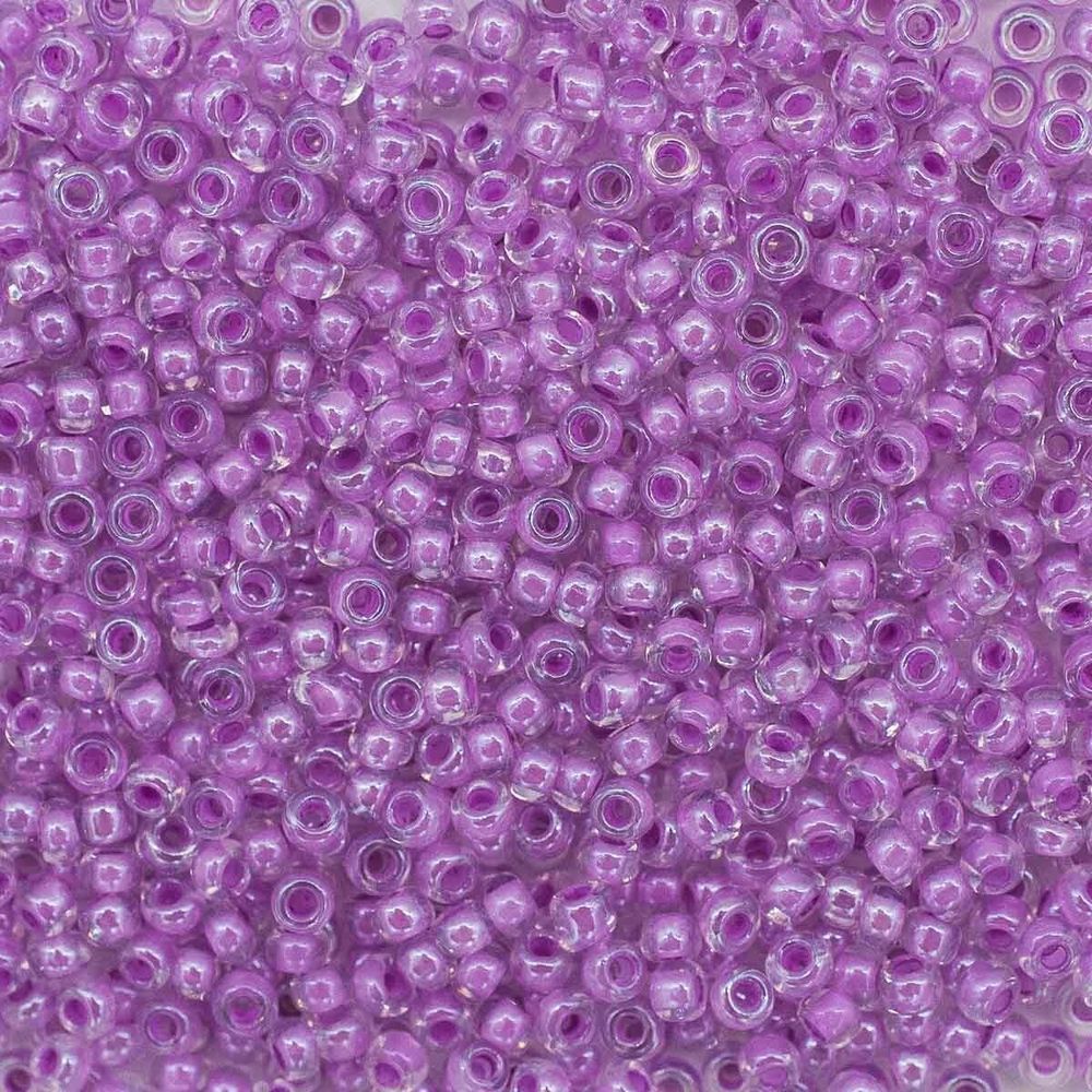 Бисер Preciosa прозрачный, цветной центр и покрытие 10/0 (2.3 мм), 100 г (5х20 г), цв. 38626