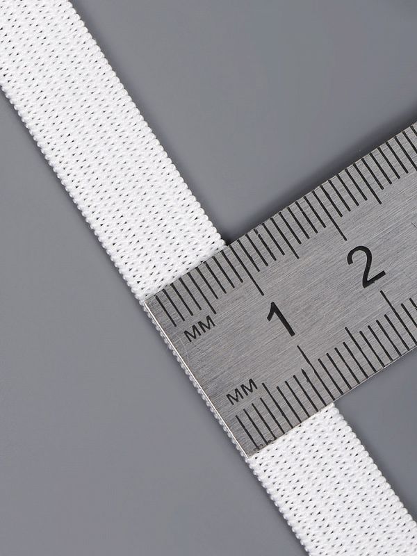 Резинка бельевая (стандартная) 10.0 мм / 100 метров, 3.9 г, вязаная, белый