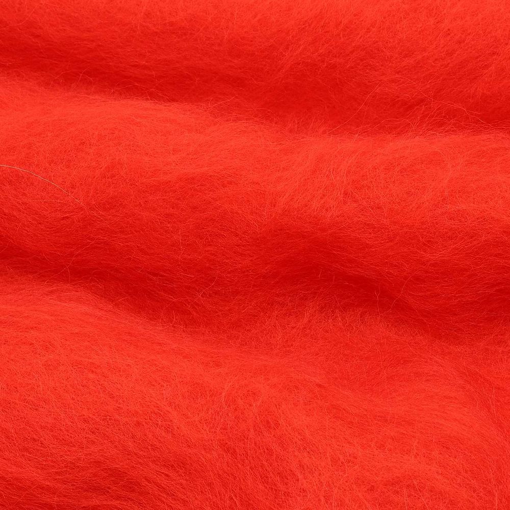 Шерсть для валяния Камтекс Кардочес п/тонкая 1х100 г (27-29 мкр), 046 красный, 558467-14