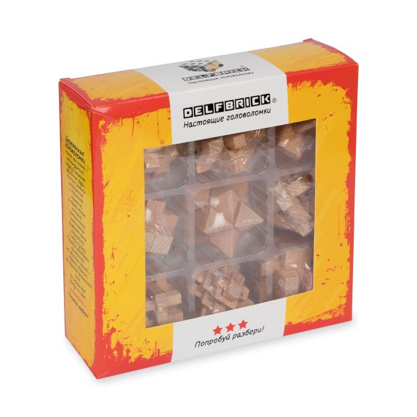 Набор Головоломок деревянных, 1 шт, №1 102 элемент, Delfbrick DLS-24