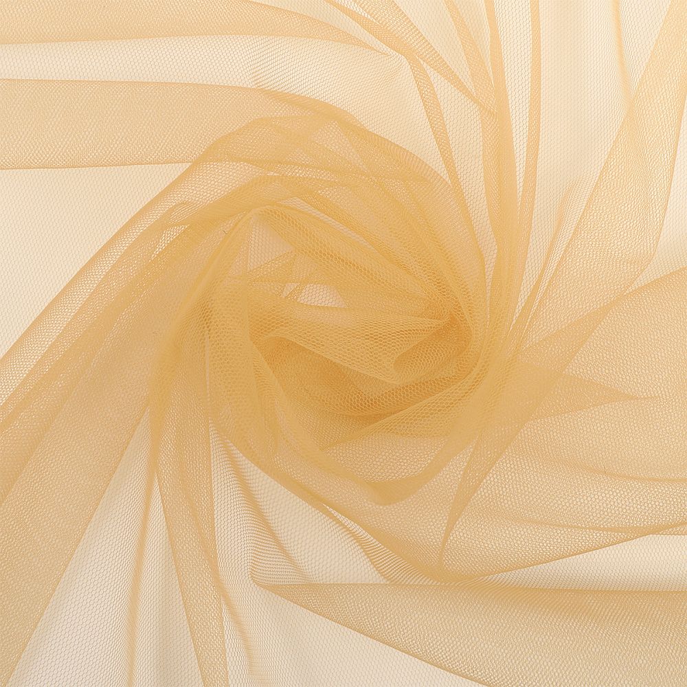 Сетка бельевая эластичная ультратонкая (эффект голого тела) 20 г/м², шир.300 см / 50 метров, Т1116.04, цв.телесный /Т1116.04/