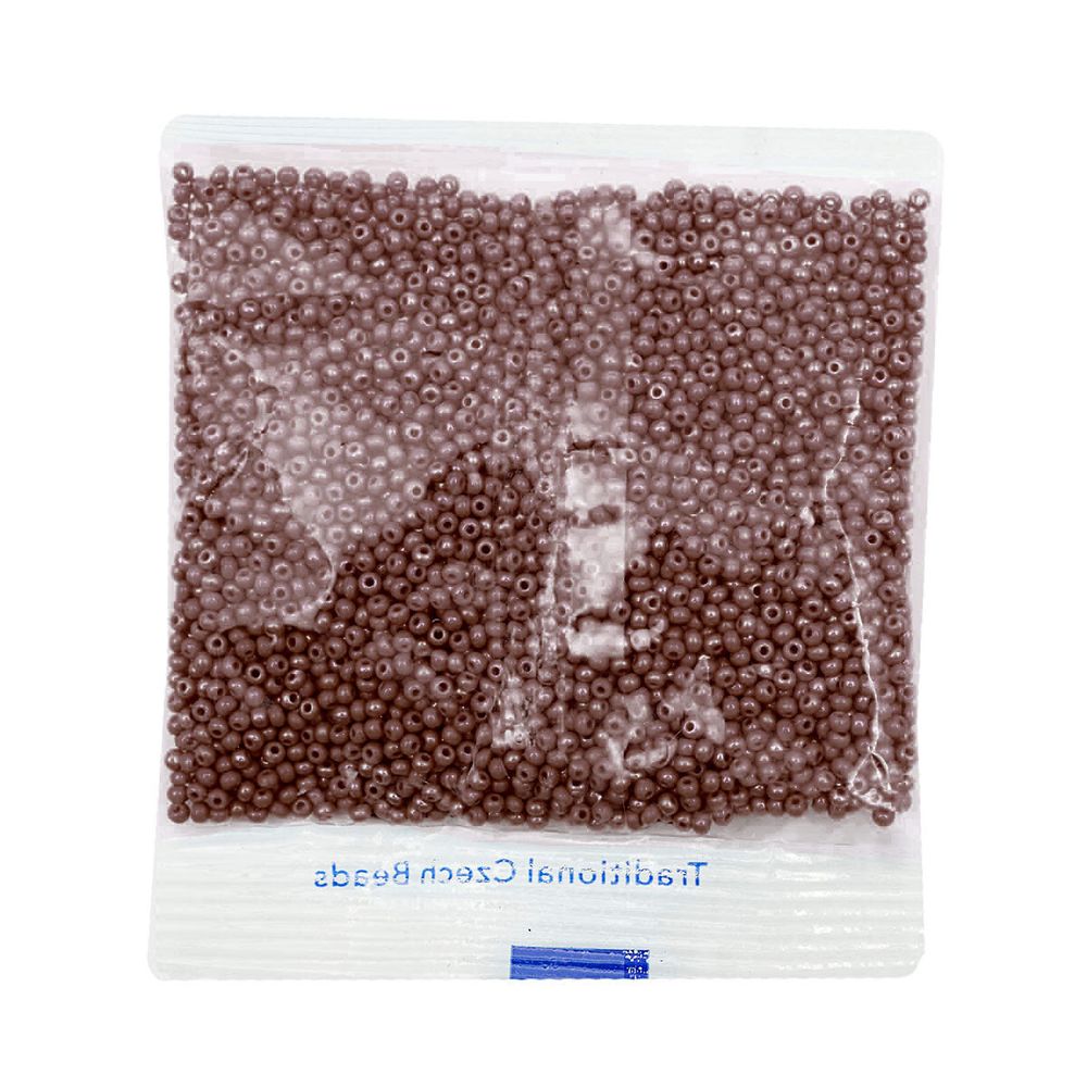 Бисер Preciosa непрозрачный с жемчужным покрытием 10/0, круг.отв., 50 г, (18601)