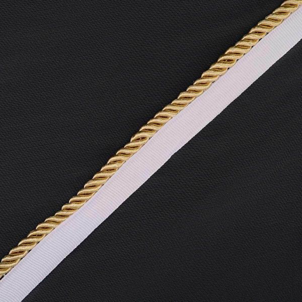 Кант витой 5 мм / 25 метров, белый/88 светлое золото, 3AR3294